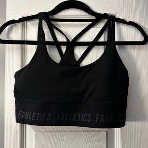 Fabletics sports bra in black. Small.